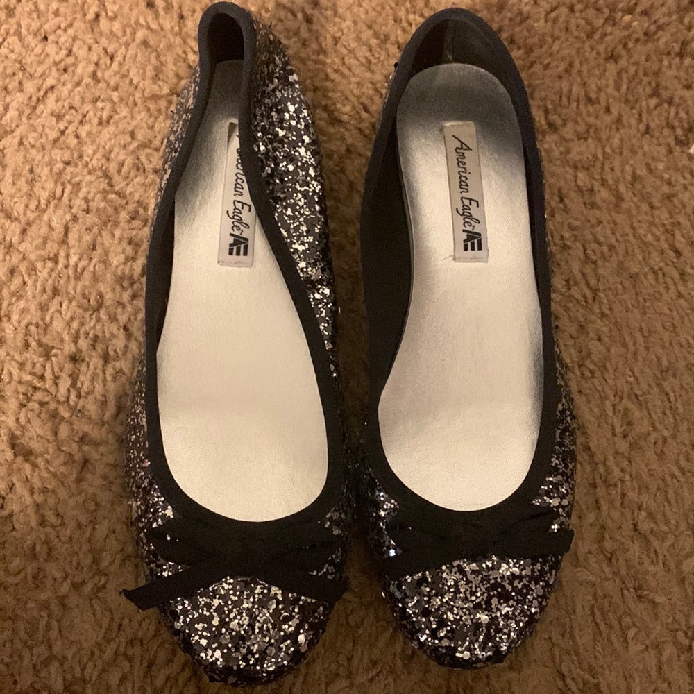 Glitter American Eagle flats